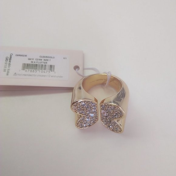 Kate Spade New Pave Butterfly Ring - Picture 1 of 3